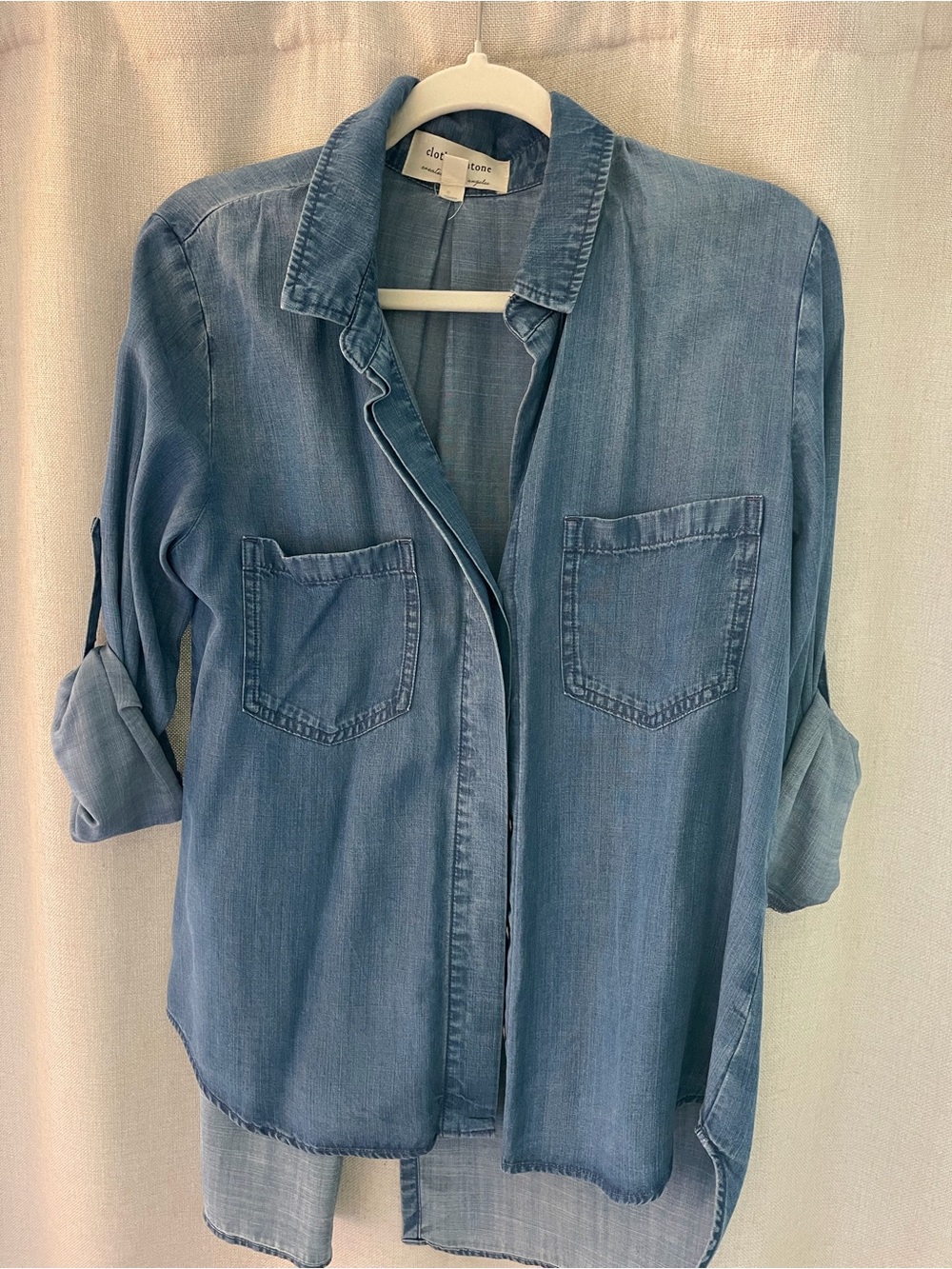 cloth & stone Light Blue Denim Button-Down Shirt